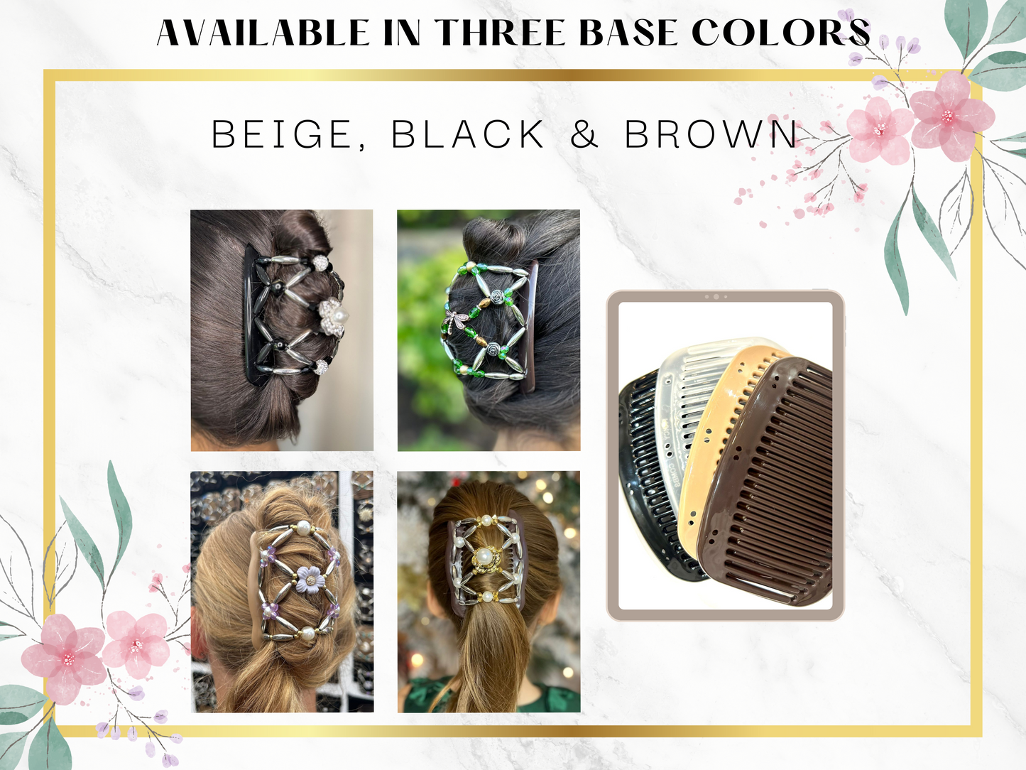 Hair Accessories for Women, Hair Clips for Girls, Double Magic Styling Tool for Any Type of Hair, Bun Maker, Updo, Great Stocking Stuffer