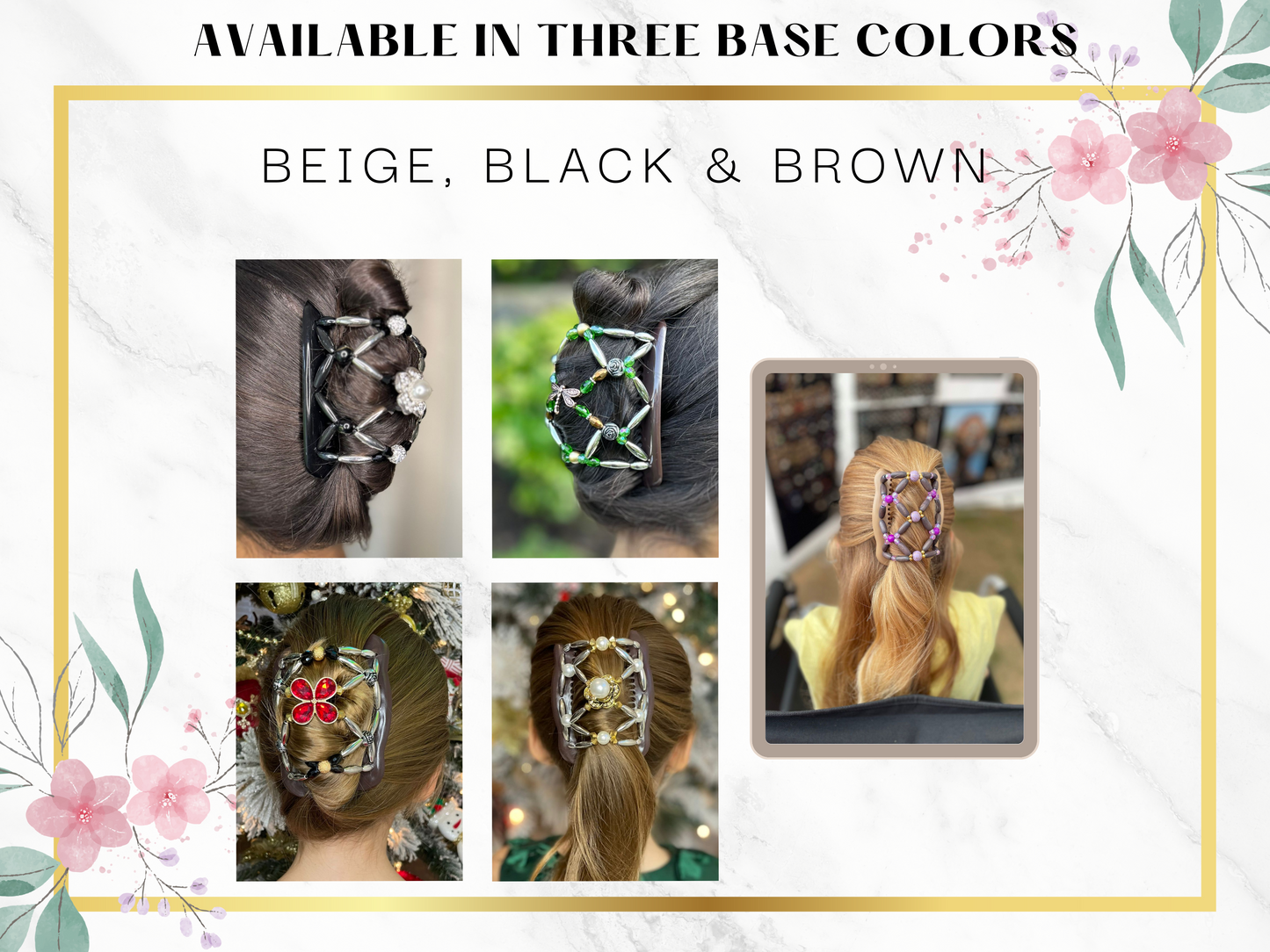 Hair Accessories for Women, Hair Clips for Girls, Double Magic Styling Tool for Any Type of Hair, Bun Maker, Updo, Great Stocking Stuffer