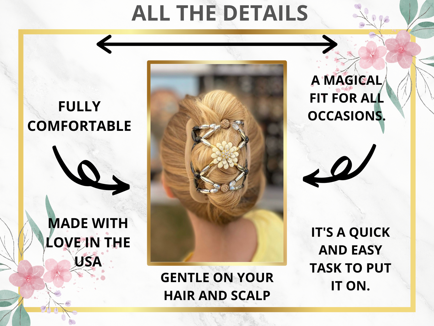 Hair Accessories for Women, Hair Clips for Girls, Double Magic Styling Tool for Any Type of Hair, Bun Maker, Updo, Great Stocking Stuffer