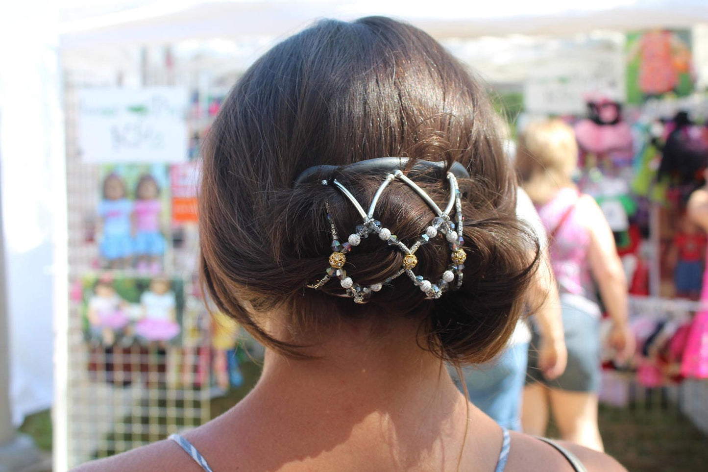 Double Hair Comb for Holding French Twist, Bun Holder, Wedding Hair Clip, For Thin or Thick hair, Special Occasion Hair Piece It Won't Slide