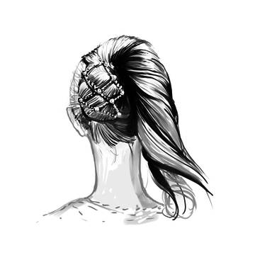 Wooden Hair Bun Maker, Pony Tail, Hair Clip, Hair for Everyday, Double Comb with Wooden Beads Holds Any Type of Hair