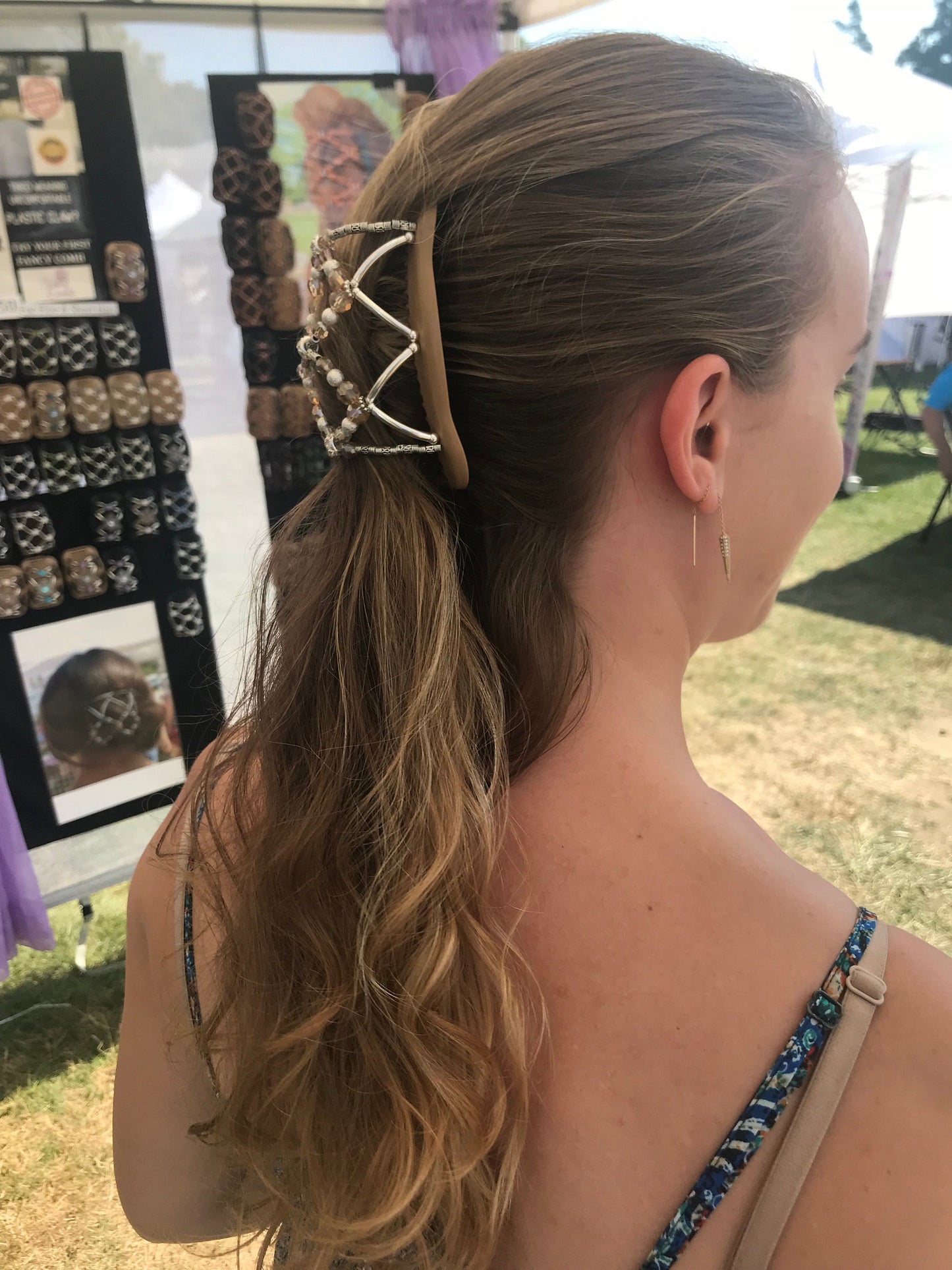 Double Hair Comb for Holding French Twist, Bun Holder, Wedding Hair Clip, For Thin or Thick hair, Special Occasion Hair Piece It Won't Slide