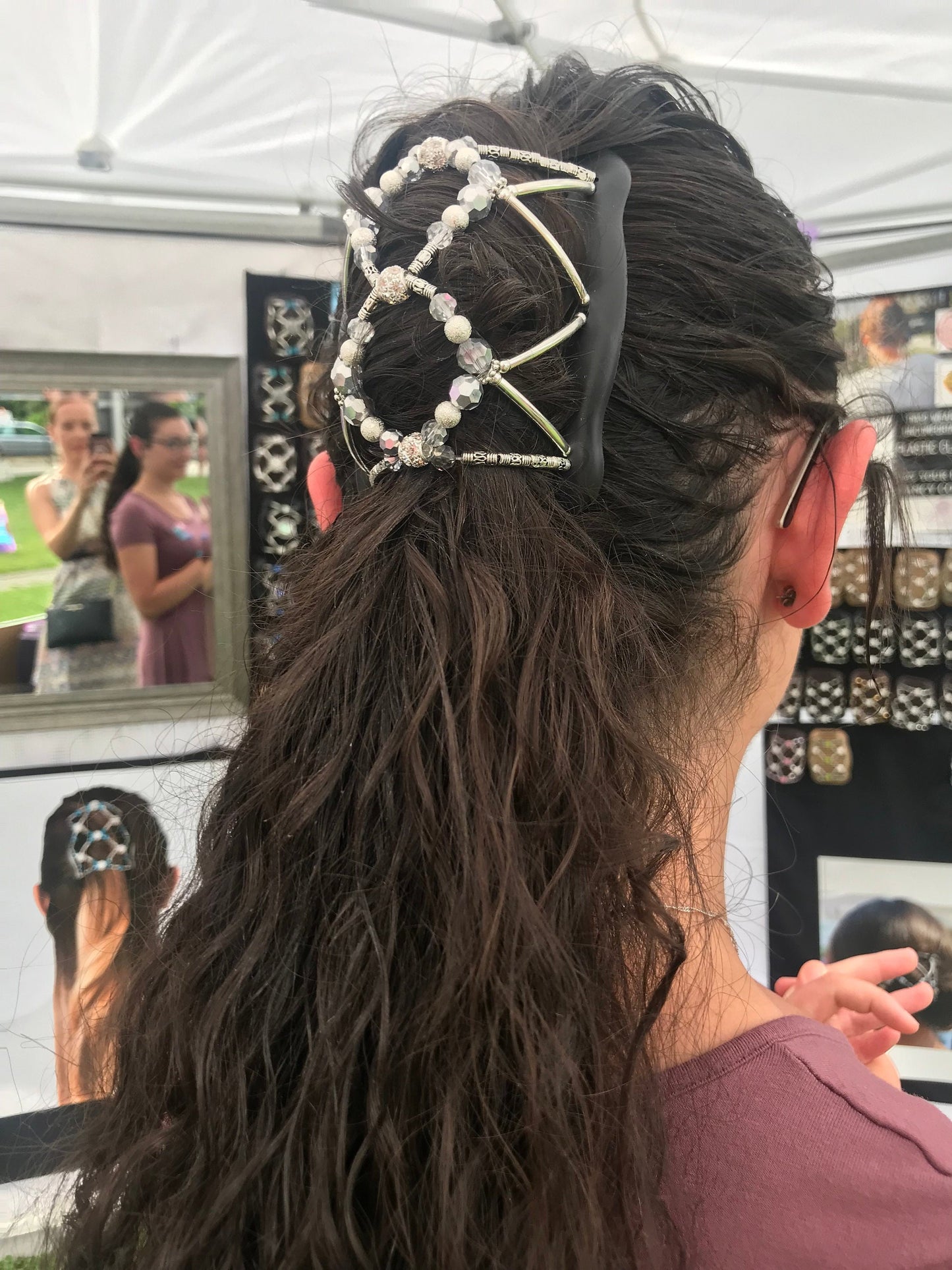 Double Hair Comb for Holding French Twist, Bun Holder, Wedding Hair Clip, For Thin or Thick hair, Special Occasion Hair Piece It Won't Slide
