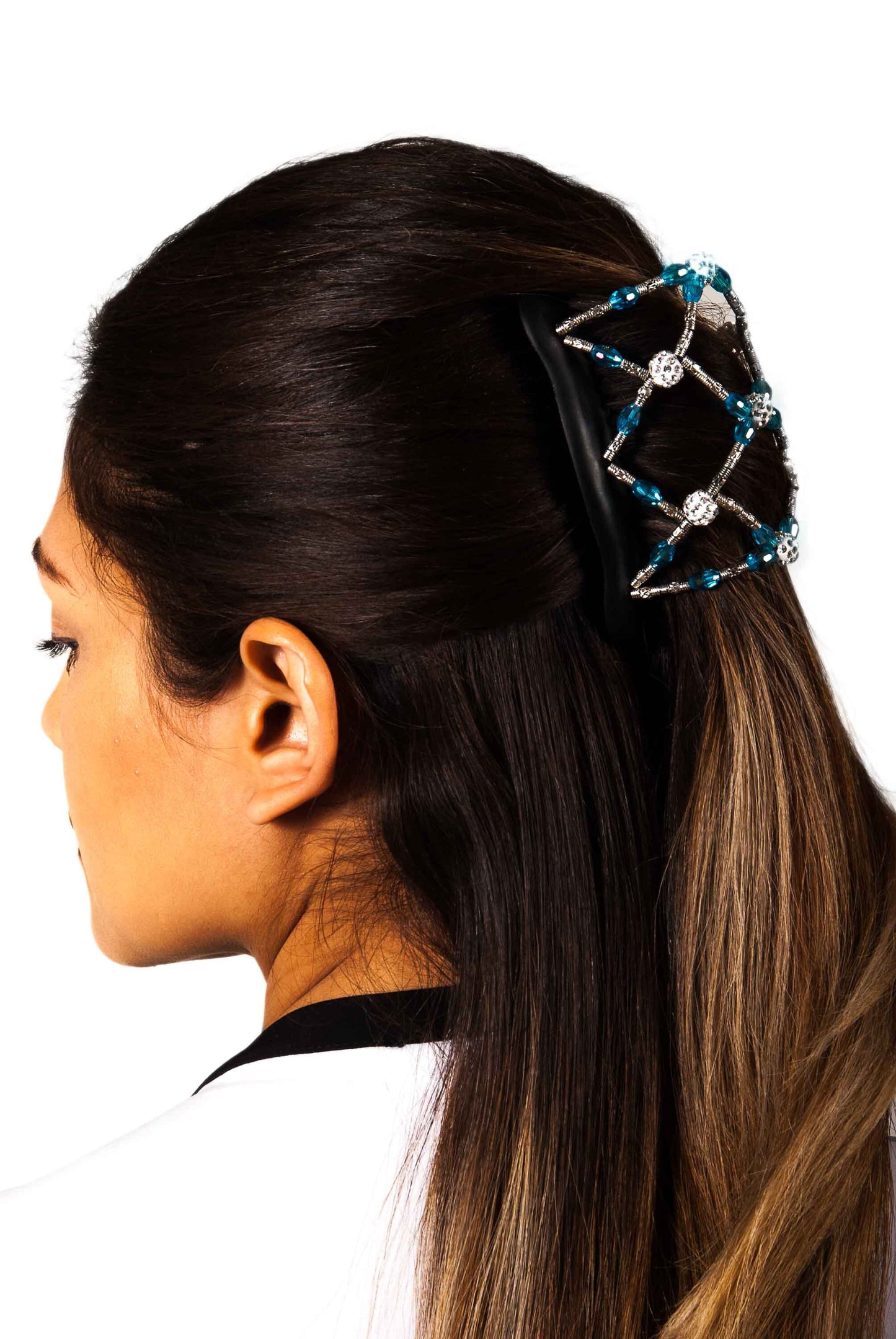 Gift for Her, Beaded Hair Accessory for Women and kids, Hair Accessory for Average and Thick Hair, Hair Clip, Hair Bun Holder, Updo, Elastic
