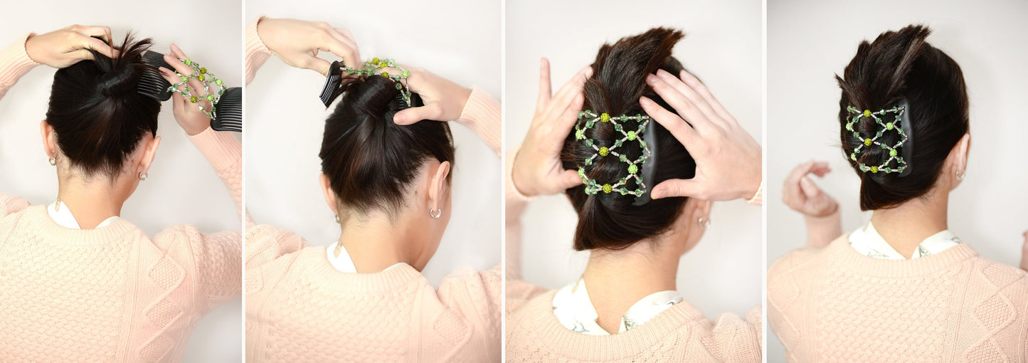 Magic Hair Clip, Red Color, Classy Style Hair, Everyday Hair Accessory, Hold Any Type of Hair, Barrette, Double Comb