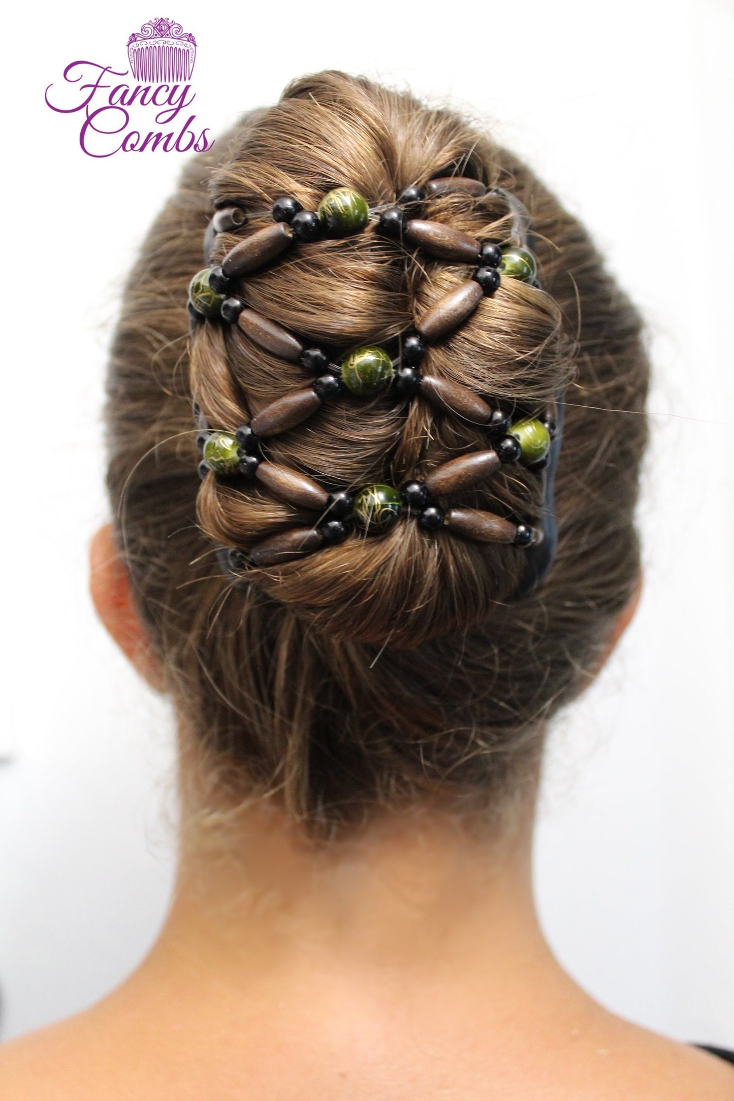 Hair Accessories, Hair Clips for Women, Double Hair Combs French Twist Holder, Bun Maker, Ponytail, Lightweight Wooden Combs, Hair Updo