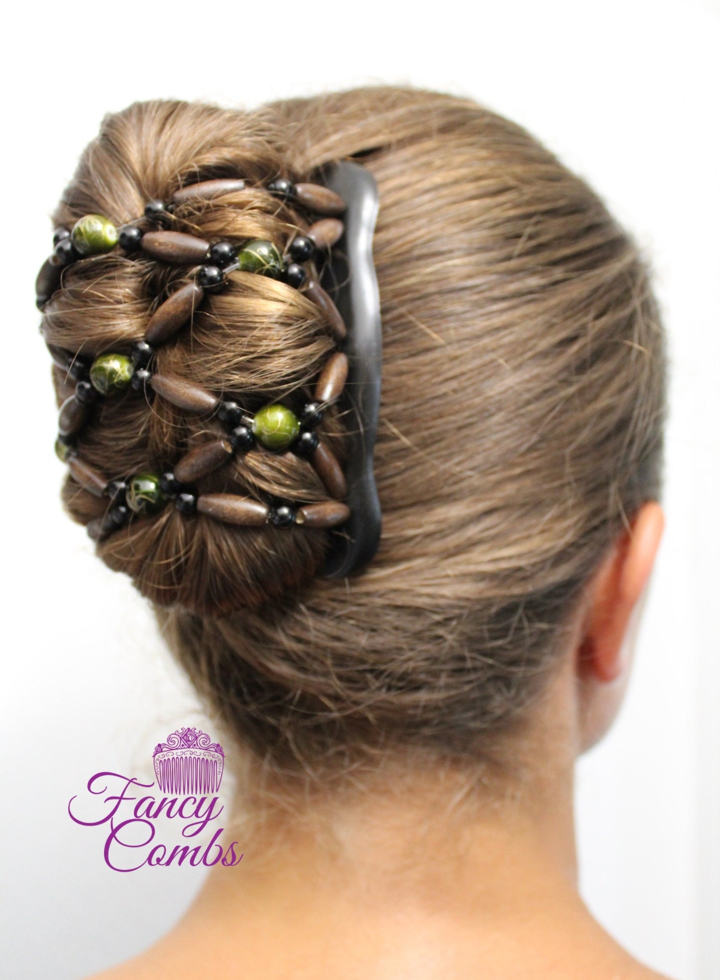 Hair Accessories, Hair Clips for Women, Double Hair Combs French Twist Holder, Bun Maker, Ponytail, Lightweight Wooden Combs, Hair Updo