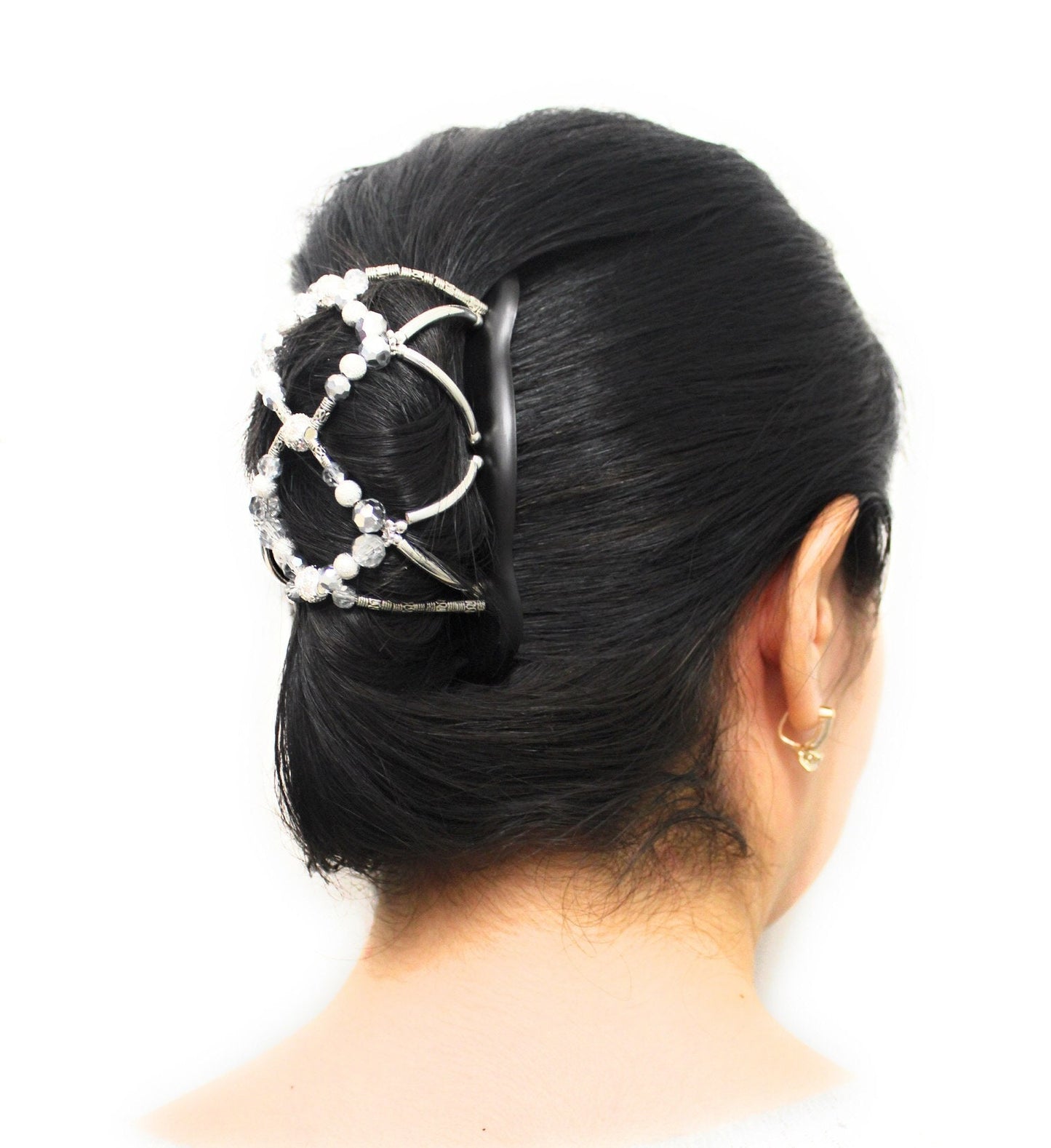 Women Hair Clip for Updo, Bun Holder, Wedding Hair Clip, For Thin or Thick hair, Fancy Hair Piece, It Won't Slide Out.