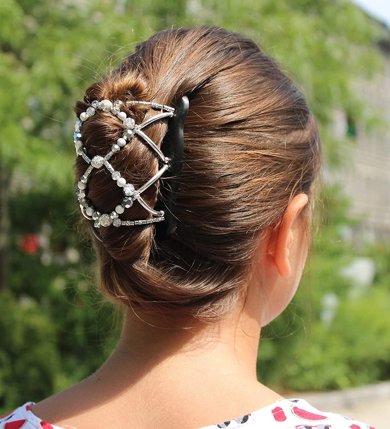 Wooden Hair Bun Holder, Ponytail Maker, Updo, Bun Holder, Decorative Women Hair Accessory for Average Type of Hair, Holds Hair All Day.
