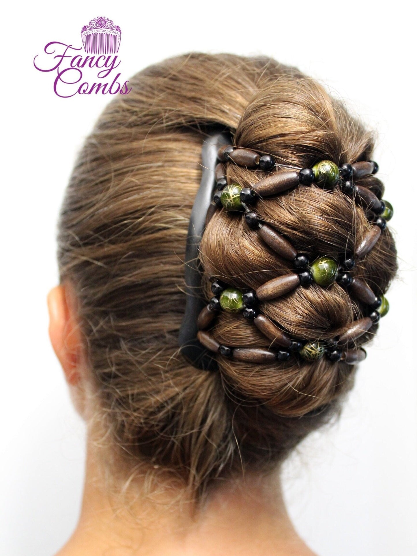 Hair Accessories, Hair Clips for Women, Double Hair Combs French Twist Holder, Bun Maker, Ponytail, Lightweight Wooden Combs, Hair Updo