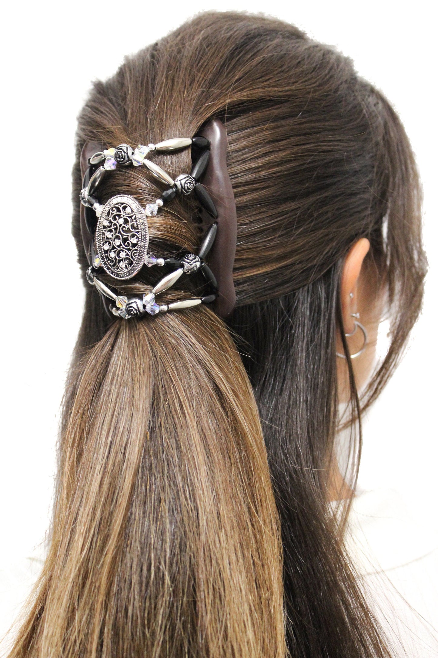 Mother's Day Gift, Hair Accessories, Swarovski Hair Clip, Hair Up Do, Bun Holder, French Twist, Ponytail, Hair Jewelry - Holds Hair All Day