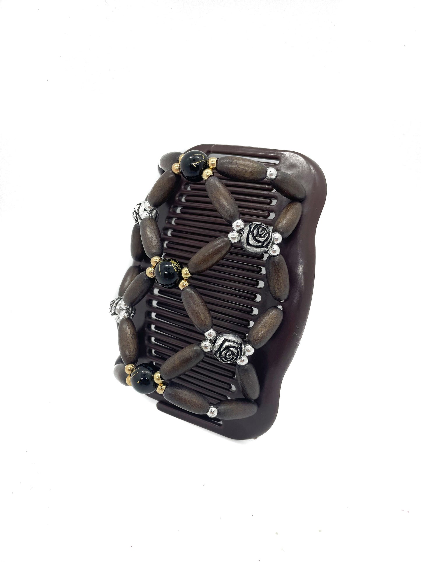 Hair Accessories for Fine Hair, Wooden Double Hair Combs for French Twist Holder, Bun Maker, Ponytail, Lightweight Wooden Combs, Hair Updo.