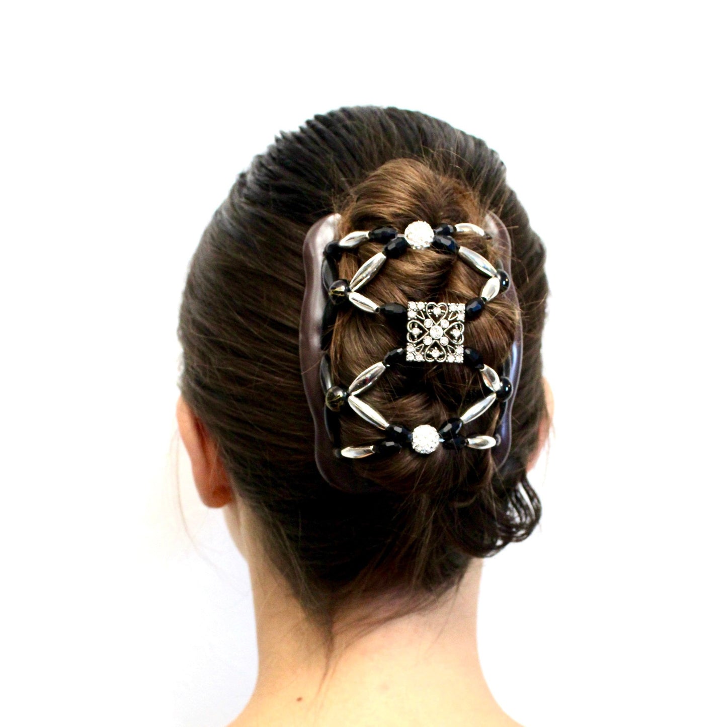 Beaded Stretchy Double Combs, Decorative Hair Clip - Hair Up Do, Bun Holder, French Twist, Ponytail, Hair Jewelry- Holds Hair All Day.