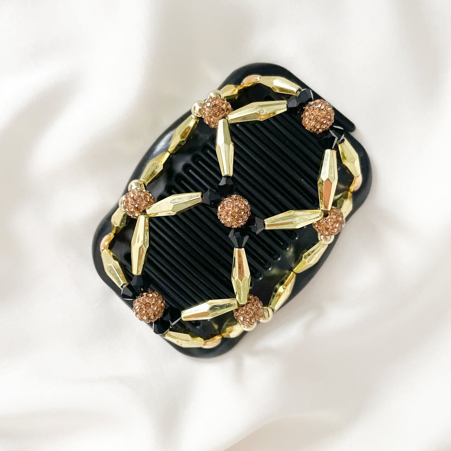 Gold Hair Accessories, Hair Clips for Women with Short, Long, Thick, Thin, Fine Hair, Double Elastic Hair Combs, Bun Holder, Banana Clip