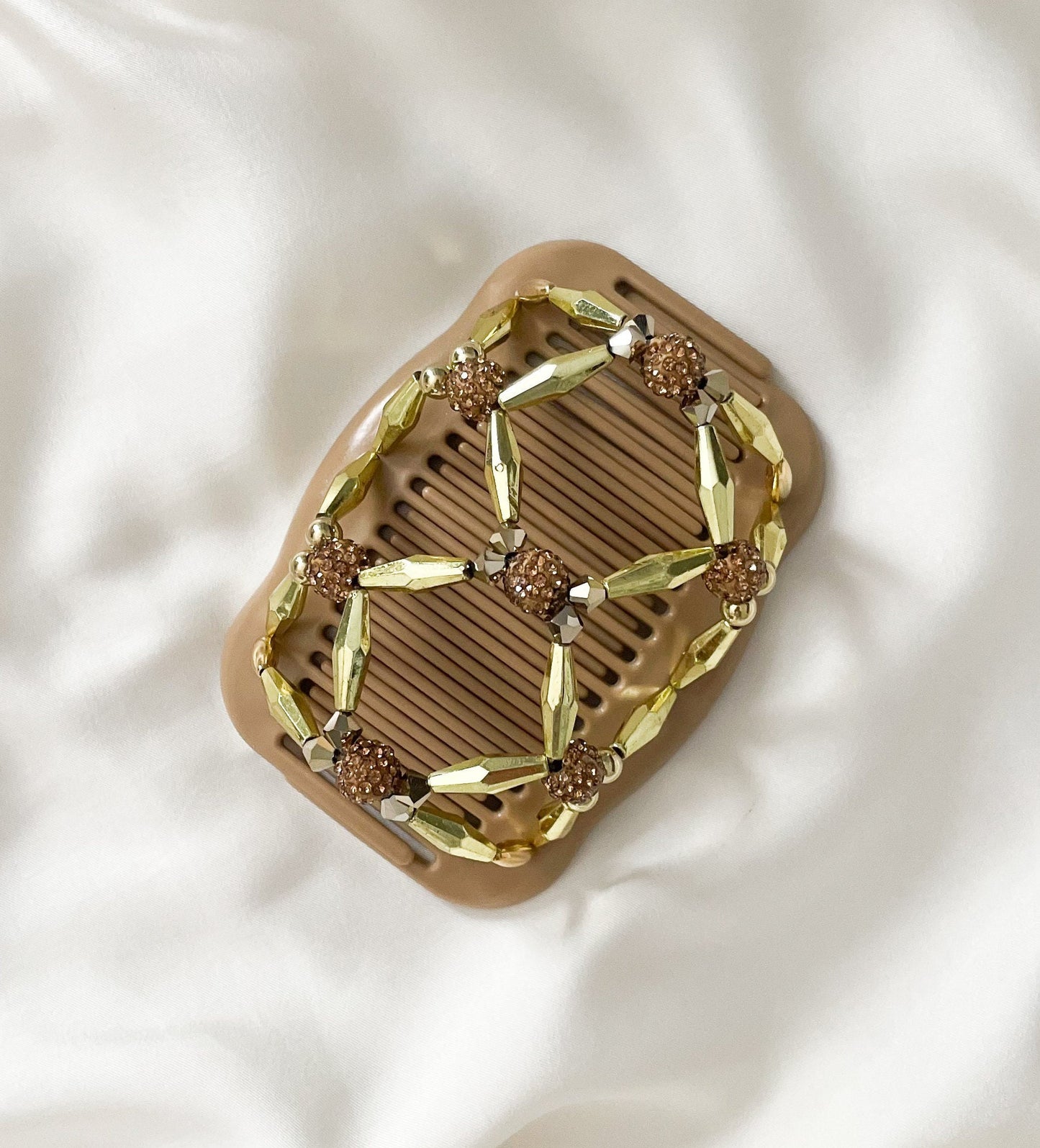 Hair Accessories, Gold Hair Clips for Women with Short, Long, Thick, Thin, Fine Hair, Double Elastic Hair Combs, Bun Holder, Hair Updo