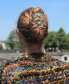 Jewelry Turquoise hair clip, jewelry bun maker for any type of hair, french twist comb, hair combs