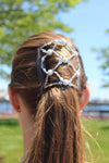 Decorative Beads Hair Clip for Women, Bun Maker, Holds Hair All Day and Won&#39;t Slide Out, Good For Average or Thick Hair