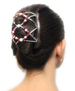 Magic Hair Clip, Red Color, Classy Style Hair, Everyday Hair Accessory, Hold Any Type of Hair, Barrette, Double Comb