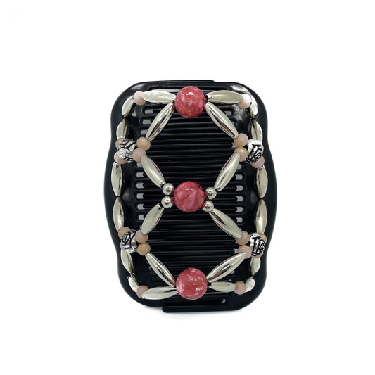 Pink Hair Comb Clip, Valentine's Gift For Her, Hair Accessories for Women with Thin, Thick, Long, Shorter Hair Types, Easy Updo, Holds Well!