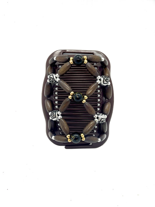 Hair Accessories for Fine Hair, Wooden Double Hair Combs for French Twist Holder, Bun Maker, Ponytail, Lightweight Wooden Combs, Hair Updo.